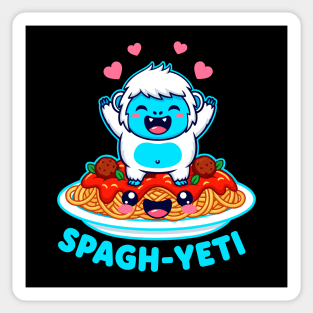 Spagh-Yeti Pun Sticker